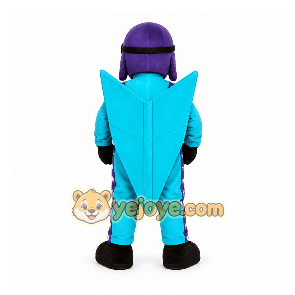 Blue Pilot Mascot Costume for Events and Promotions Blue Pilot Mascot Costume for Events and Promotions