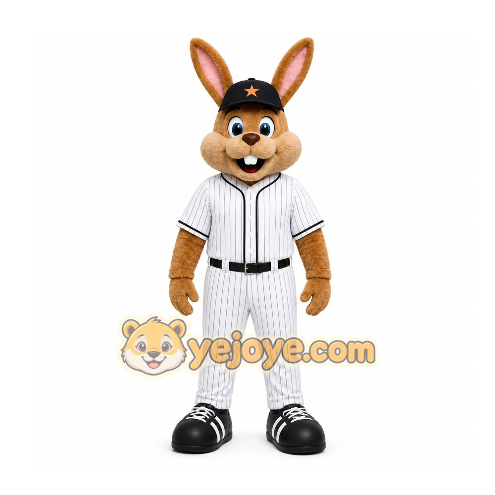 Brown Rabbit Mascot Costume for Sports Events Brown Rabbit Mascot Costume for Sports Events