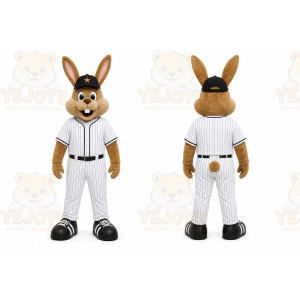 Brown Rabbit Mascot Costume for Sports Events