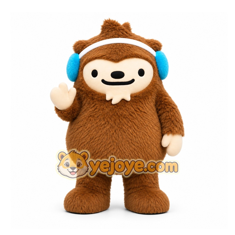 Brown Monster Mascot Costume for Children's Events Brown Monster Mascot Costume for Children's Events