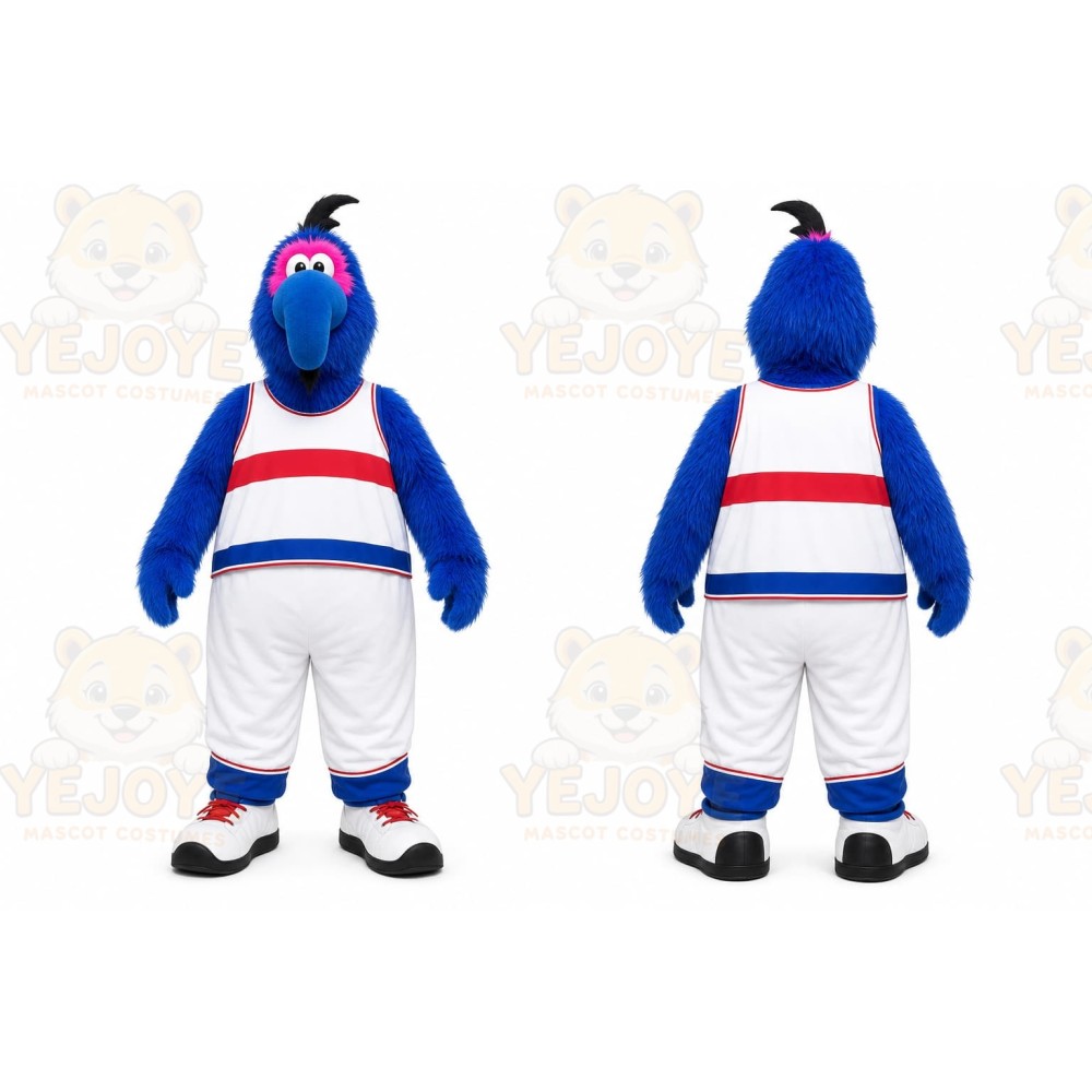 Blue Bird Mascot Costume for Sports Events