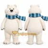 White Polar Bear Mascot Costume for Holiday Events White Polar Bear Mascot Costume for Holiday Events
