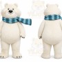 White Polar Bear Mascot Costume for Holiday Events