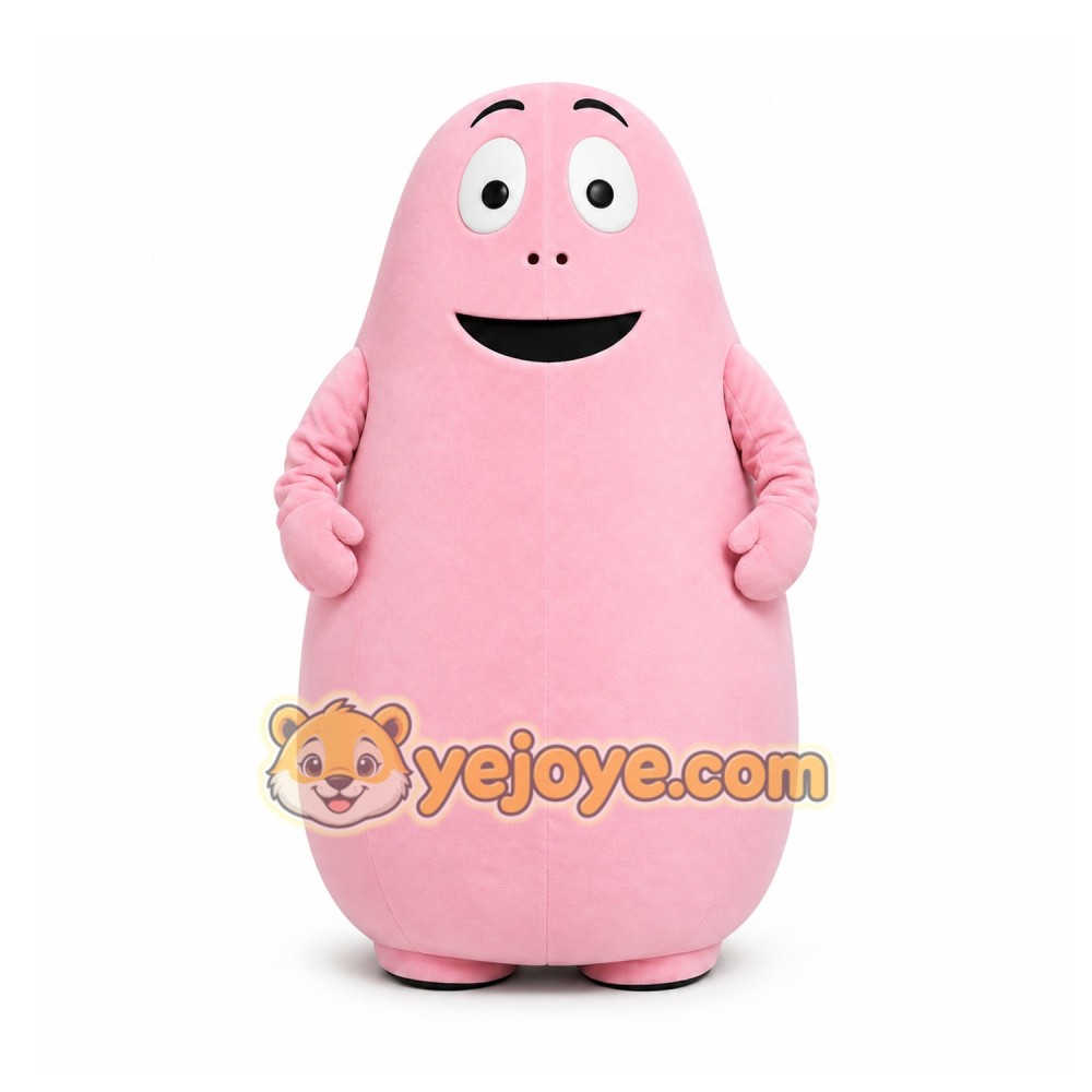 Pink Blob Creature Mascot Costume for Children's Events