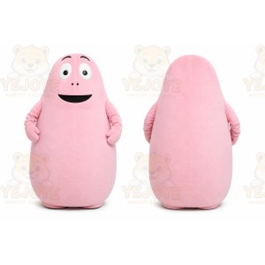Pink Blob Creature Mascot Costume for Children's Events