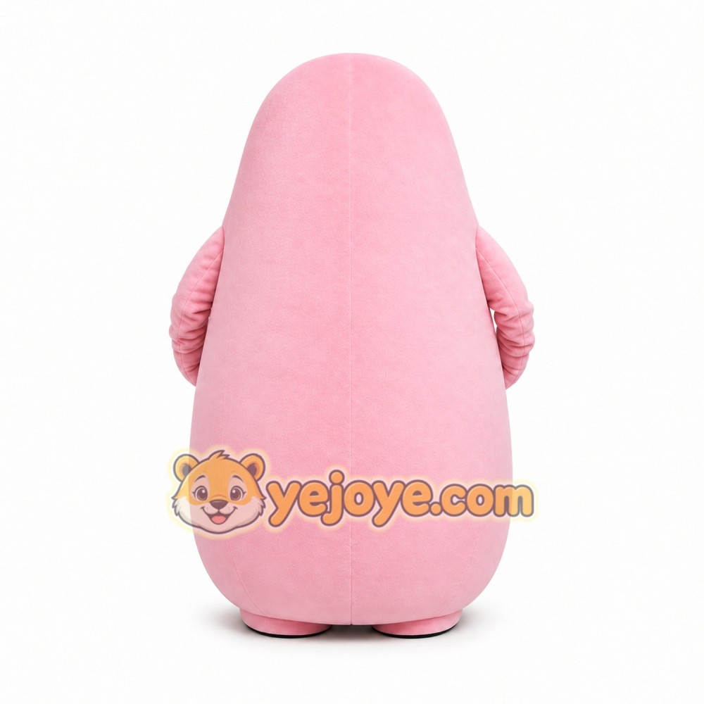 Pink Blob Creature Mascot Costume for Children's Events