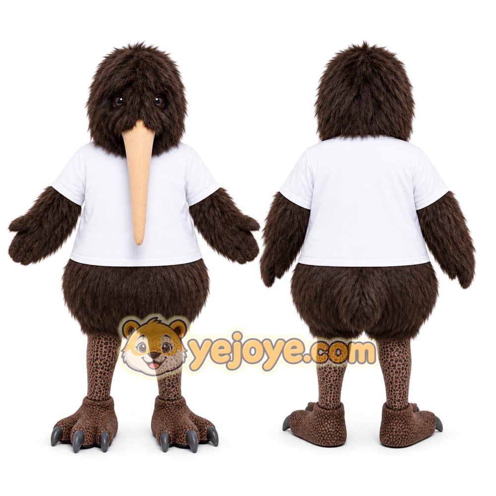 Black Kiwi Bird Mascot Costume for Events and Promotions