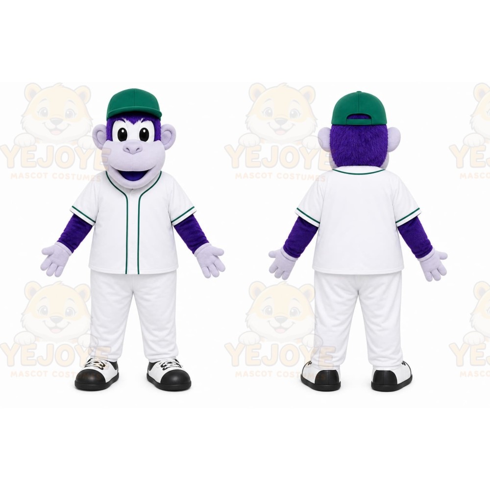 Purple Gorilla Mascot Costume for Sports Events