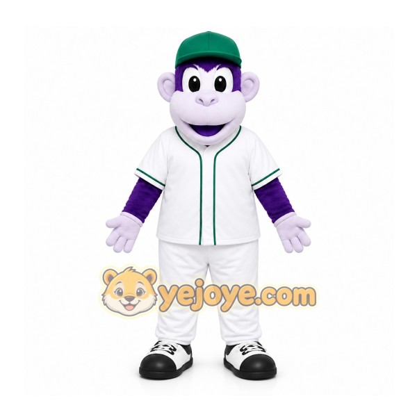 Purple Gorilla Mascot Costume for Sports Events Purple Gorilla Mascot Costume for Sports Events