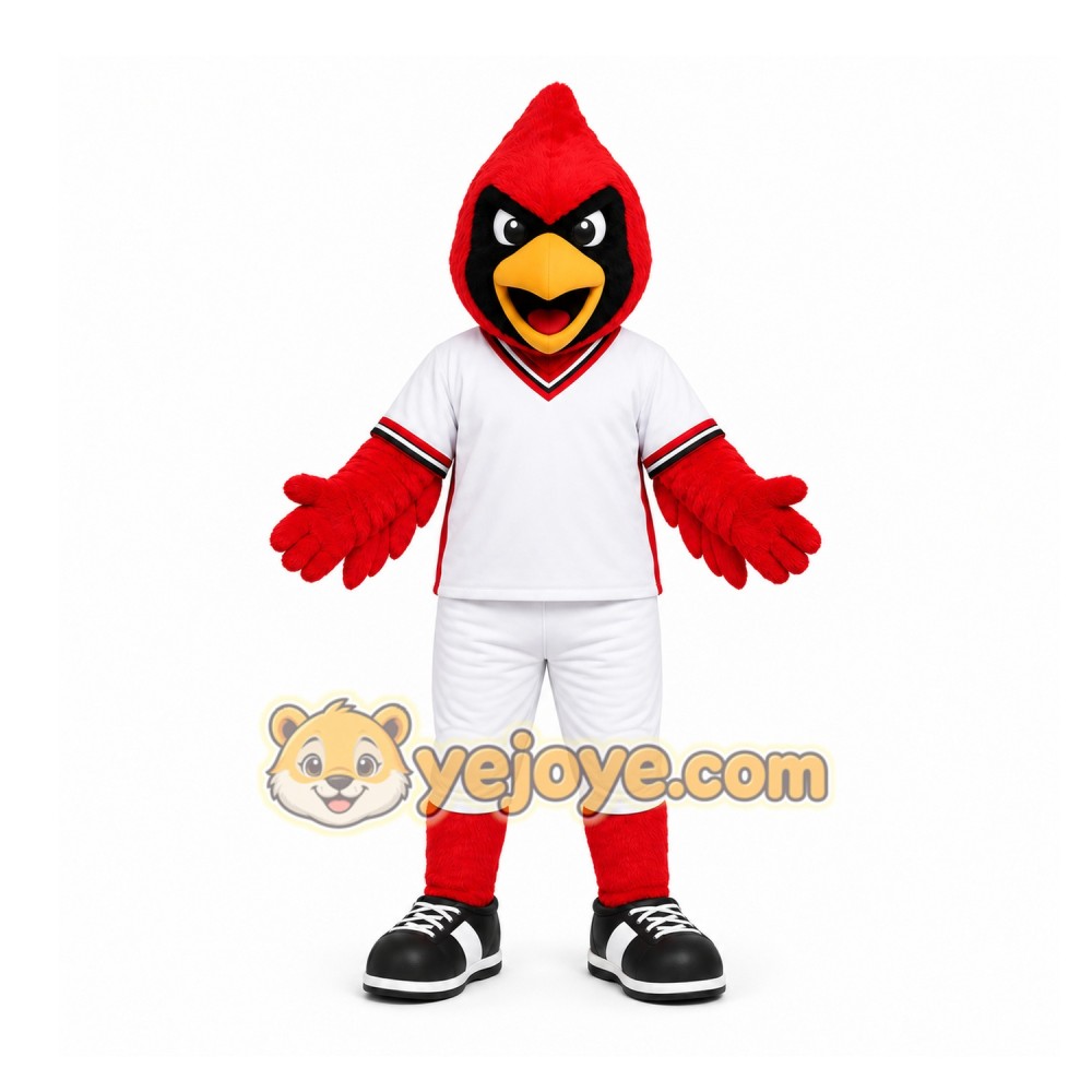 Red Cardinal Bird Mascot Costume for Sports Events Red Cardinal Bird Mascot Costume for Sports Events