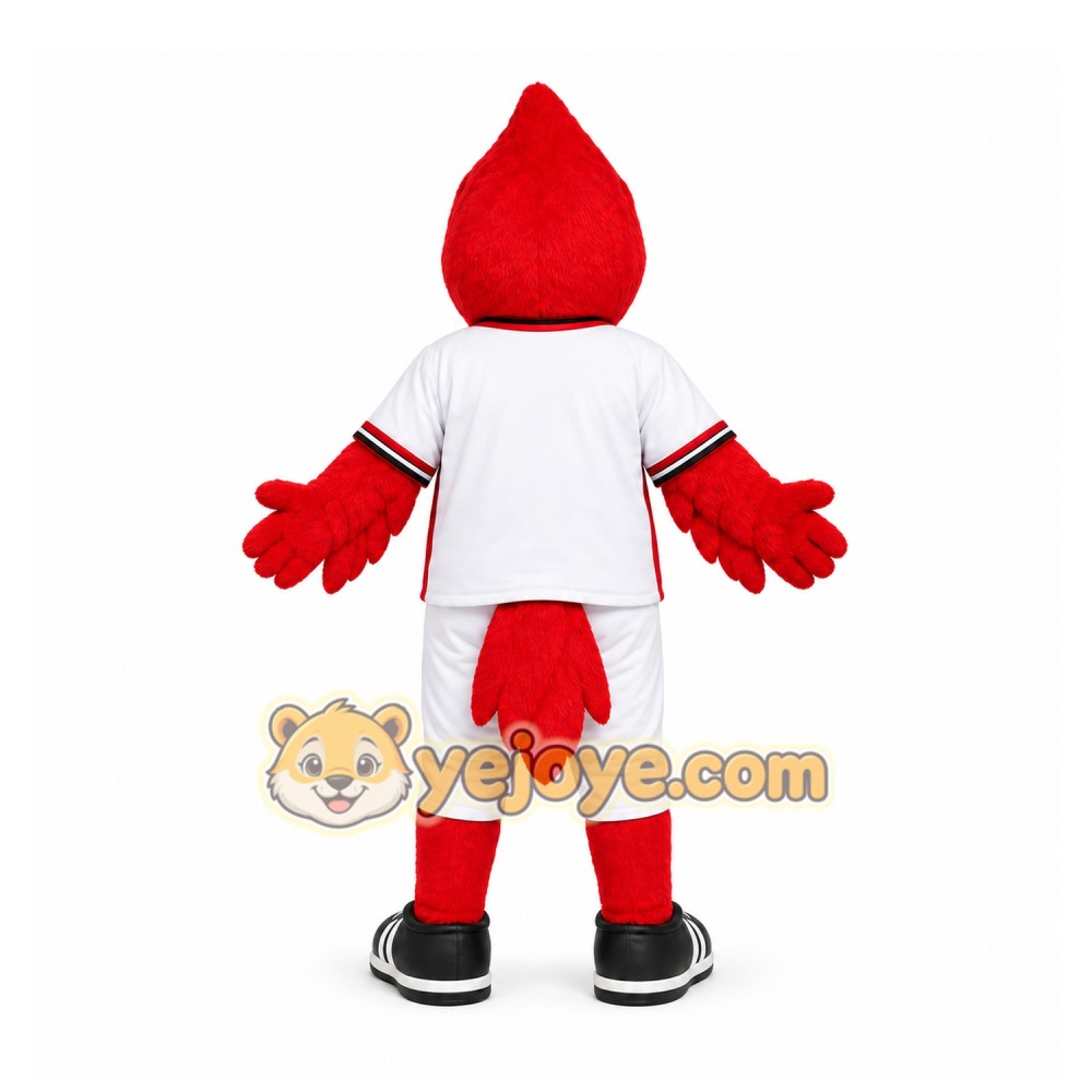 Red Cardinal Bird Mascot Costume for Sports Events Red Cardinal Bird Mascot Costume for Sports Events