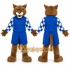 Brown Wildcat Mascot Costume for Sports Events Brown Wildcat Mascot Costume for Sports Events