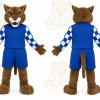 Brown Wildcat Mascot Costume for Sports Events