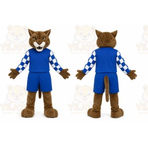 Brown Wildcat Mascot Costume for Sports Events