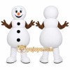 White Snowman Mascot Costume for Holiday Events White Snowman Mascot Costume for Holiday Events