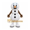 White Snowman Mascot Costume for Holiday Events White Snowman Mascot Costume for Holiday Events