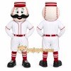 White Baseball Player Mascot Costume for Sports Events White Baseball Player Mascot Costume for Sports Events