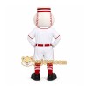 White Baseball Player Mascot Costume for Sports Events White Baseball Player Mascot Costume for Sports Events