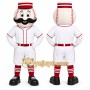 White Baseball Player Mascot Costume for Sports Events