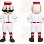White Baseball Player Mascot Costume for Sports Events