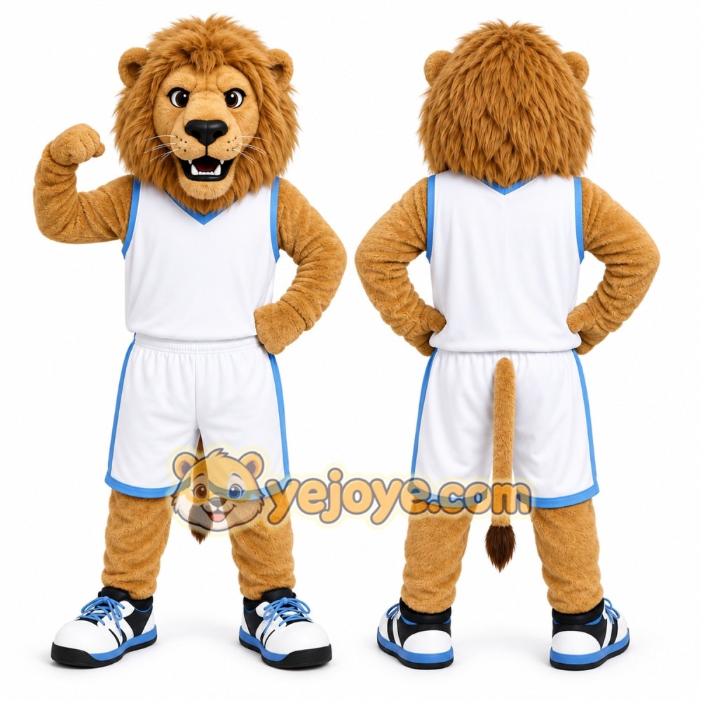 Brown Lion Mascot Costume for Sports Events Brown Lion Mascot Costume for Sports Events