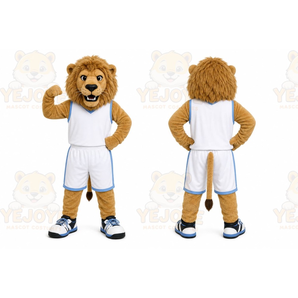 Brown Lion Mascot Costume for Sports Events