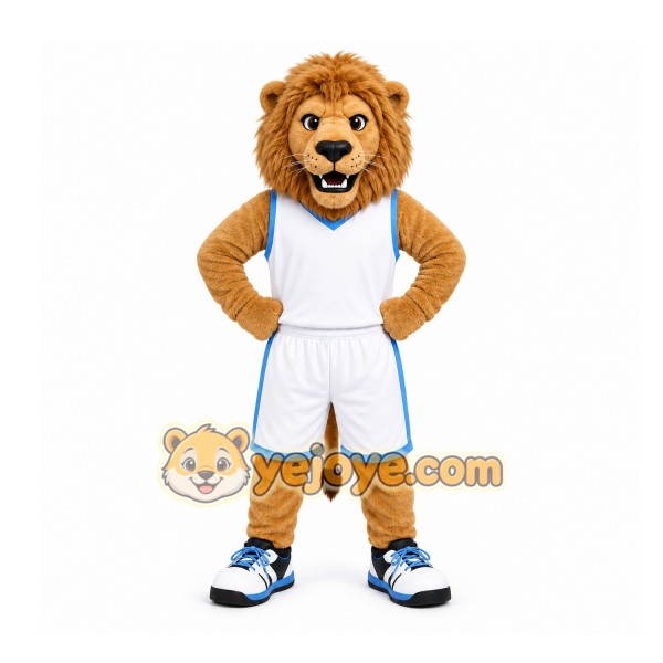 Brown Lion Mascot Costume for Sports Events