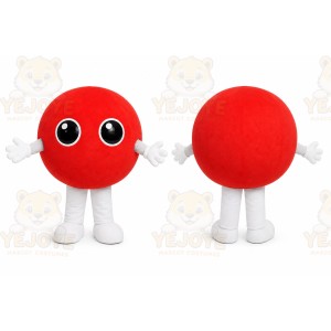 Red Red Ball Mascot Costume for Events and Promotions