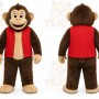 Brown Monkey Mascot Costume for Children's Events