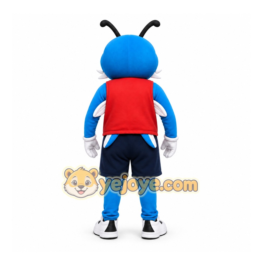 Blue Ant Mascot Costume for Children's Events Blue Ant Mascot Costume for Children's Events