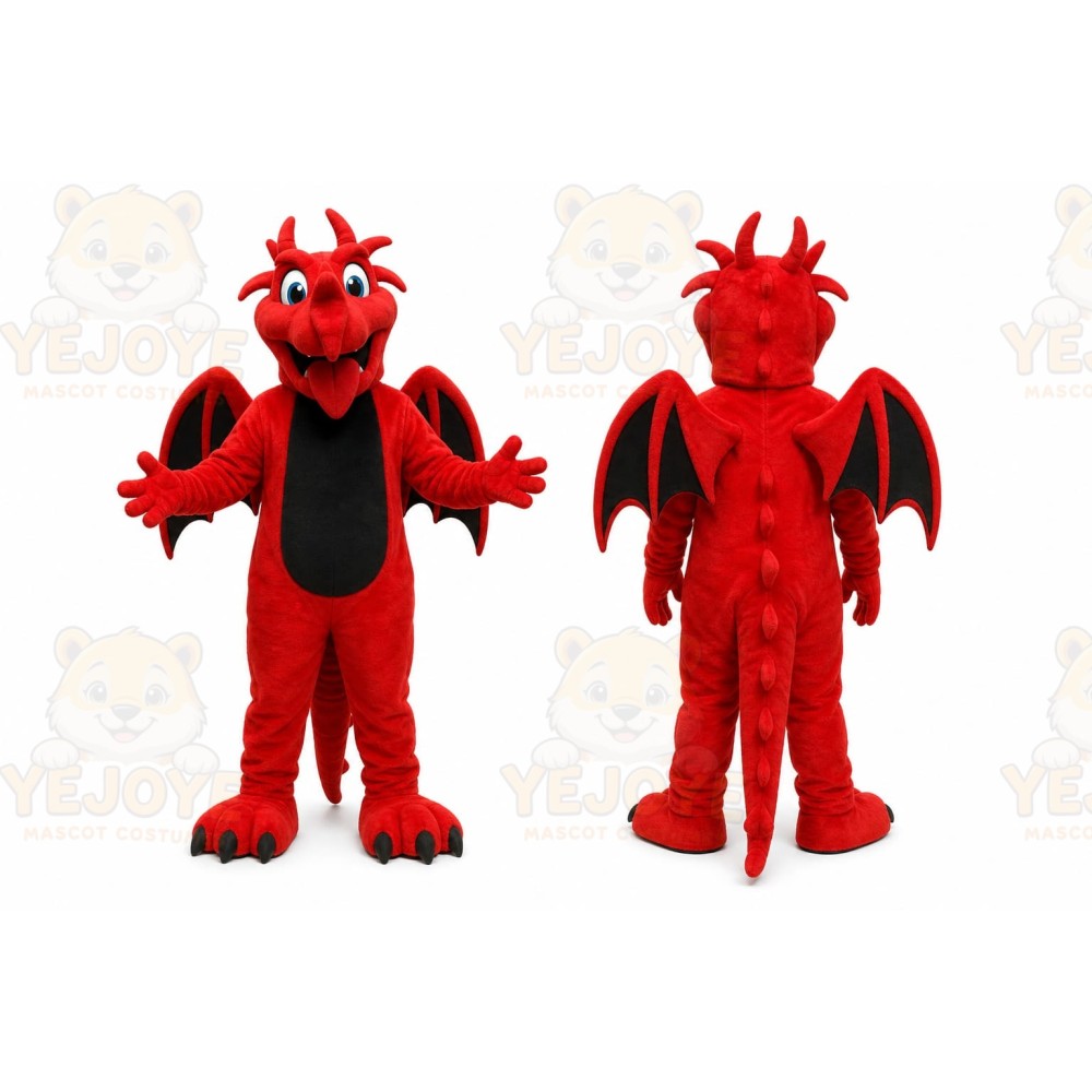 Red Dragon Mascot Costume for Events and Promotions