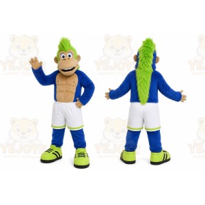 Blue Monkey Mascot Costume for Children's Events