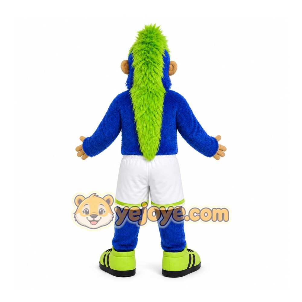 Blue Monkey Mascot Costume for Children's Events Blue Monkey Mascot Costume for Children's Events