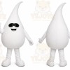 White Drop Mascot Costume for Events and Promotions