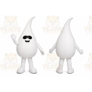 White Drop Mascot Costume for Events and Promotions
