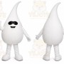 White Drop Mascot Costume for Events and Promotions