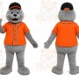 Gray Seal Mascot Costume for Sports Events