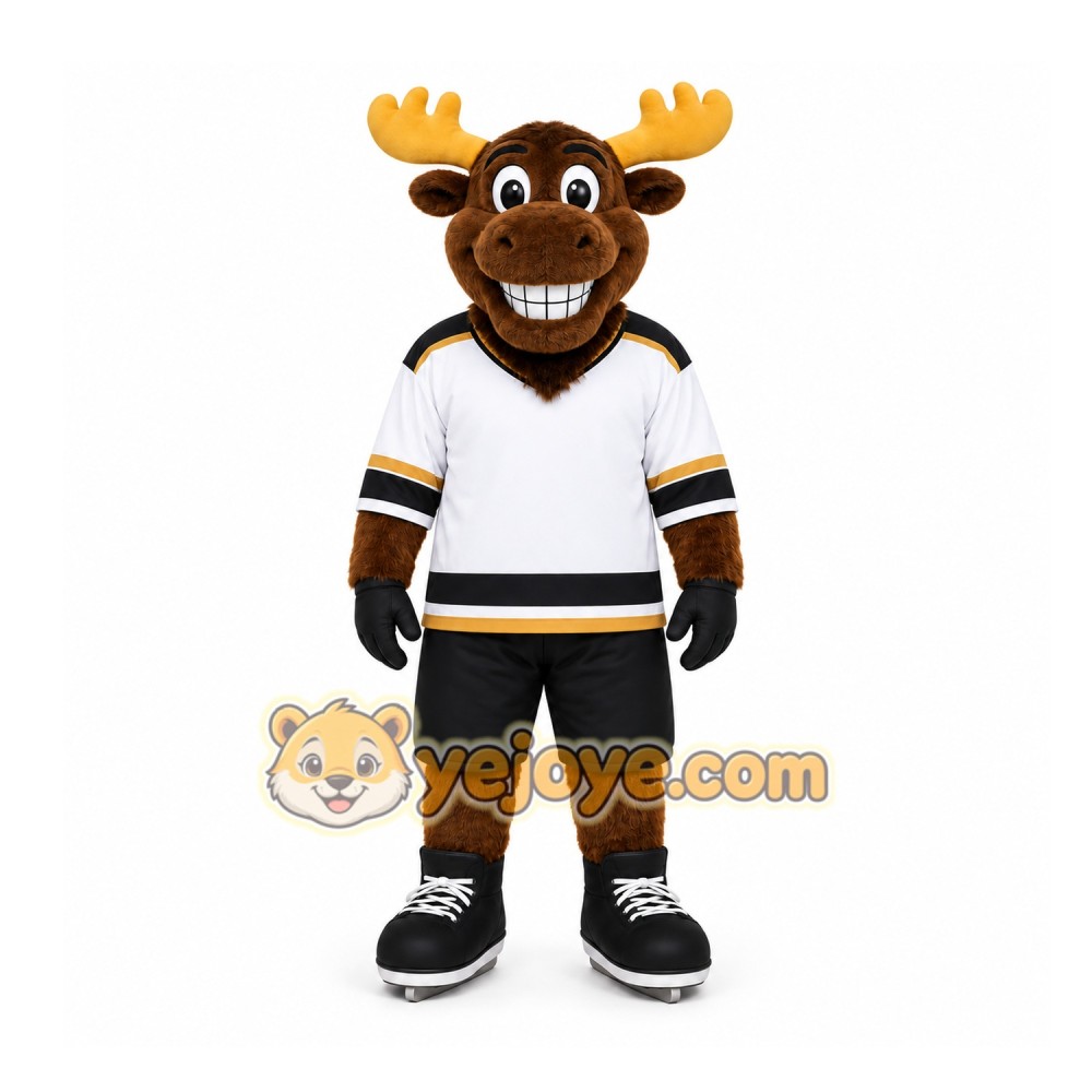 Brown Moose Mascot Costume for Sports Events Brown Moose Mascot Costume for Sports Events