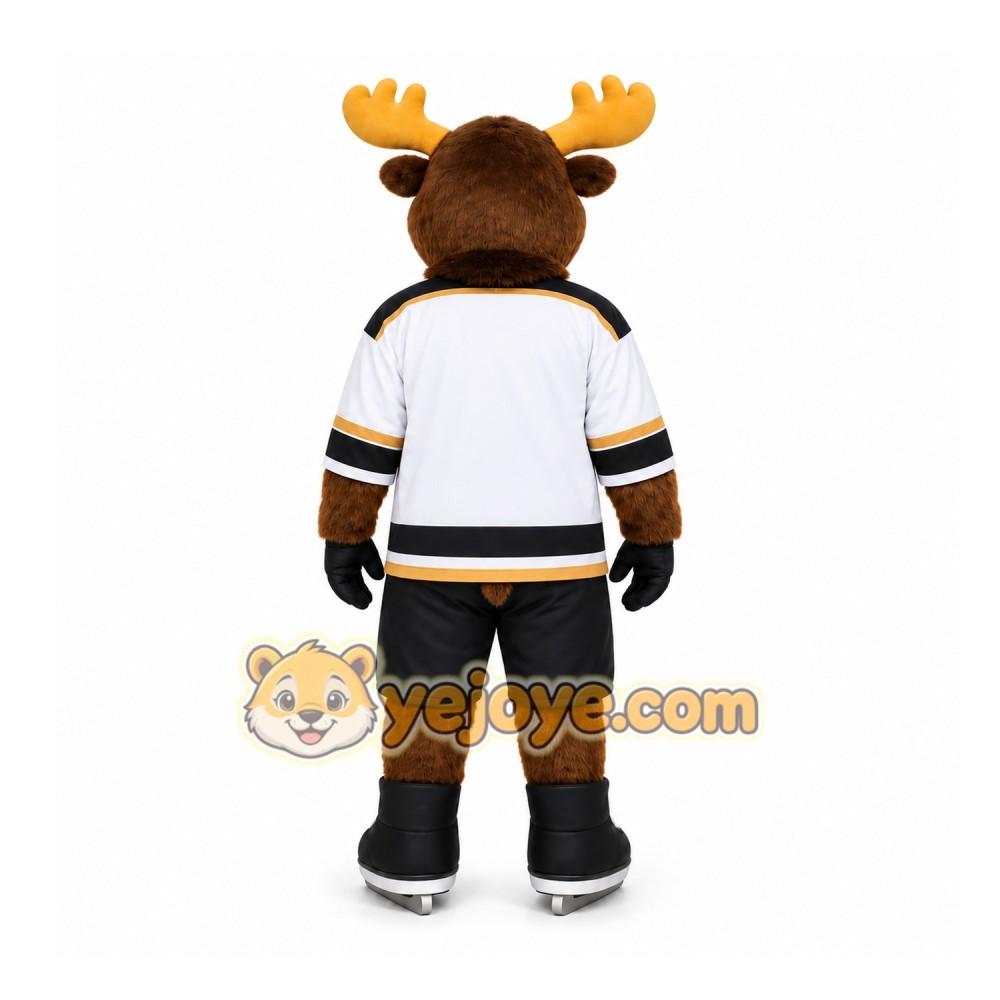 Brown Moose Mascot Costume for Sports Events Brown Moose Mascot Costume for Sports Events