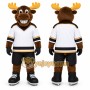 Brown Moose Mascot Costume for Sports Events