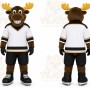 Brown Moose Mascot Costume for Sports Events