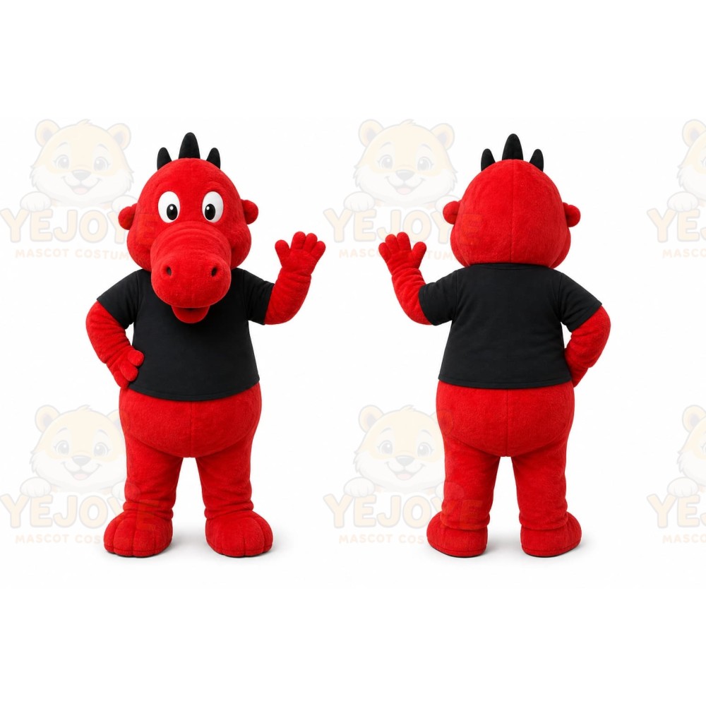 Red Dragon Mascot Costume for Events and Promotions