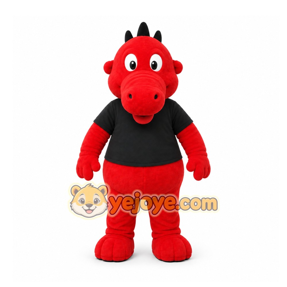 Red Dragon Mascot Costume for Events and Promotions Red Dragon Mascot Costume for Events and Promotions