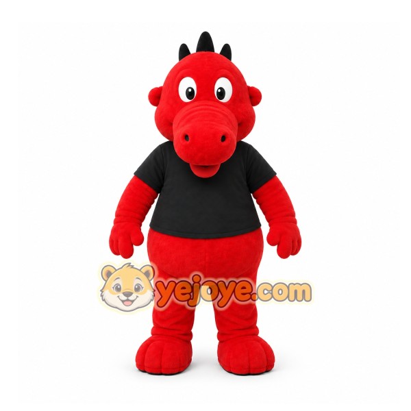 Red Dragon Mascot Costume for Events and Promotions Red Dragon Mascot Costume for Events and Promotions