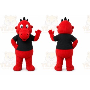 Red Dragon Mascot Costume for Events and Promotions