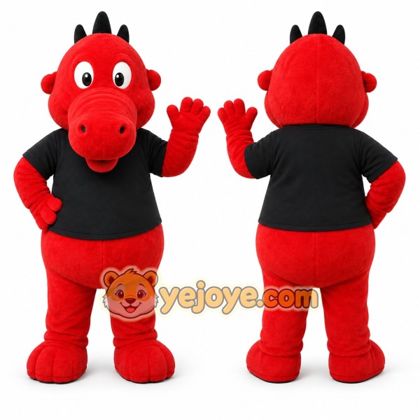 Red Dragon Mascot Costume for Events and Promotions