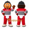 Orange Smiling Round Face Mascot Costume for Events and Promotions