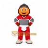 Orange Smiling Round Face Mascot Costume for Events and Promotions