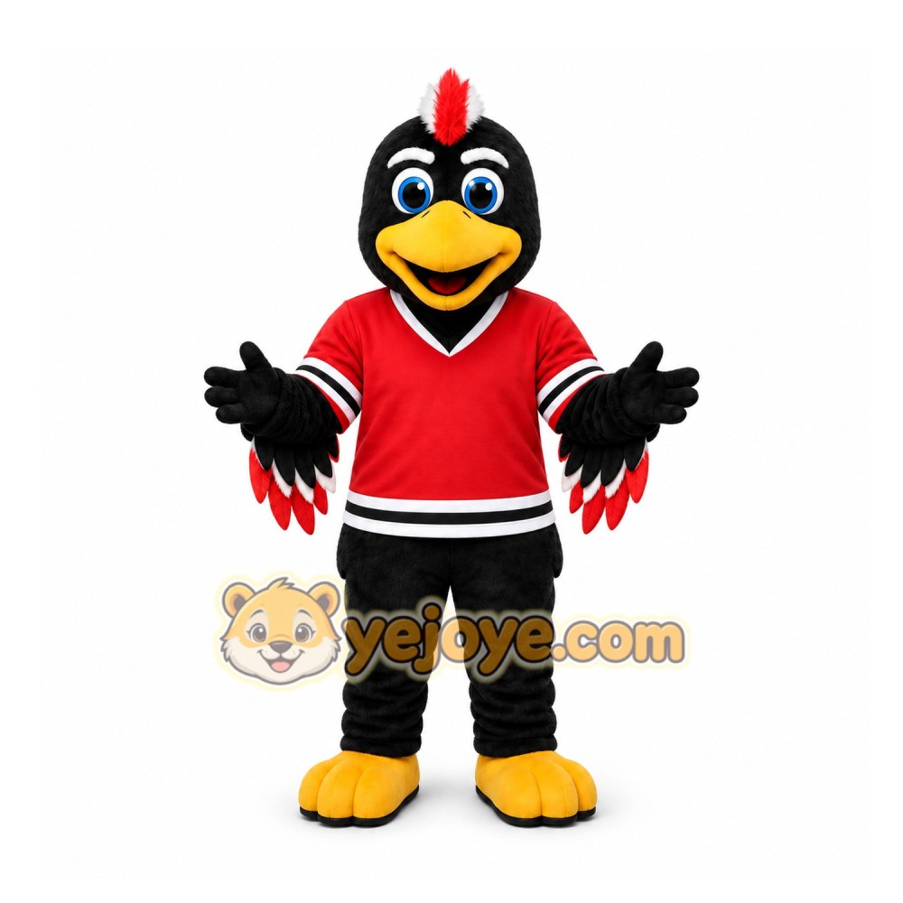 Black Bird Mascot Costume for Sports Events Black Bird Mascot Costume for Sports Events