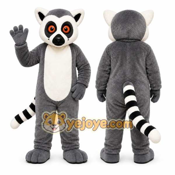 Gray Lemur Mascot Costume for Events and Promotions